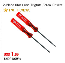 2-Piece Cross and Trigram Screw Drivers 