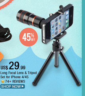 Long Focal Lens & Tripod Set for iPhone 4/4S