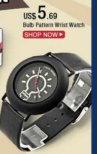 Bulb Pattern Wrist Watch