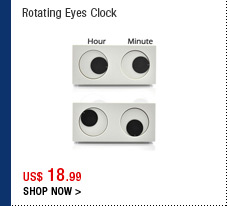 Rotating Eyes Clock