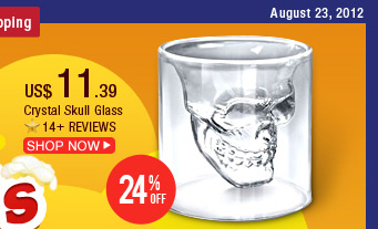 Crystal Skull Glass