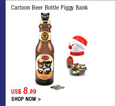 Cartoon Beer Bottle Piggy Bank