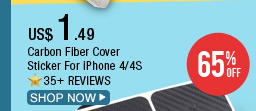 Carbon Fiber Cover Sticker For iPhone 4/4S