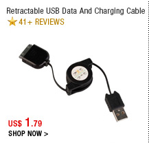 Retractable USB Data And Charging Cable