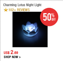 Charming Lotus Night Light