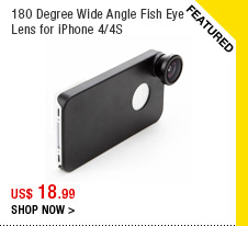 180 Degree Wide Angle Fish Eye Lens for iPhone 4/4S 