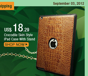 Crocodile Skin Style iPad Case With Stand