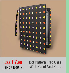 Dot Pattern iPad Case With Stand And Strap