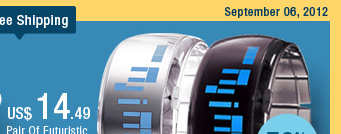 Pair Of Futuristic LED Watches