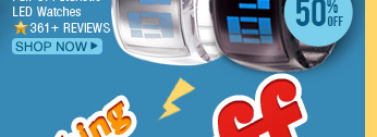 Pair Of Futuristic LED Watches