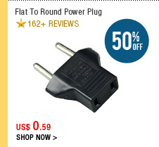 Flat To Round Power Plug