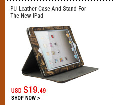 PU Leather Case And Stand For The New iPad