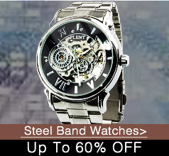 Steal Band Watches