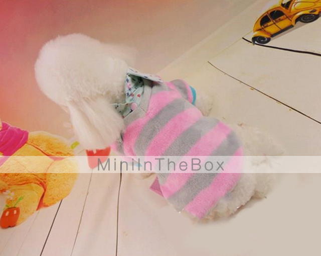 Fashionable Stripes Pattern Shirt with Collar for Pets Dogs (Assorted