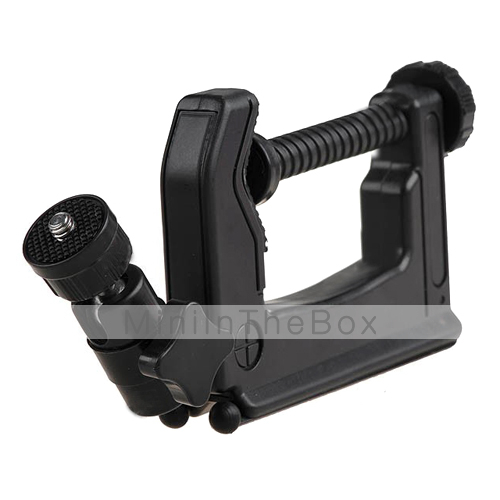 Mini Portable Clamp Tripod for DSLR Camera Camcorder Max 5KG Black