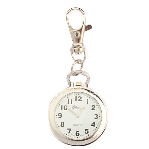 Stainless Steel Pocket Watch with Keychain Cool Watches Unique Watches