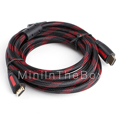 5M 15FT V1.3 High Quality 1080P High Speed HDMI Cable w/Ferrite Cores