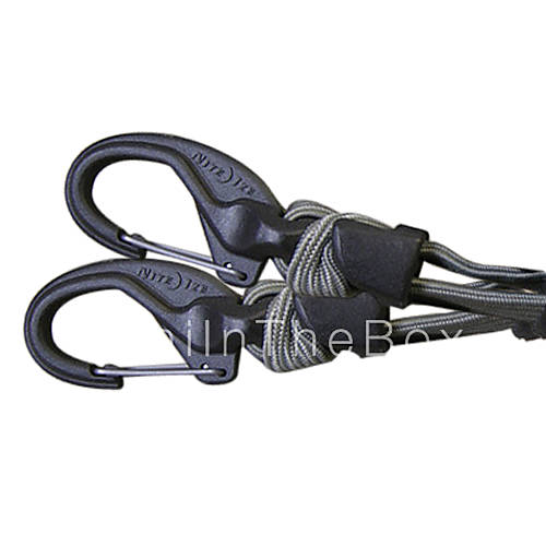 Nite Ize Knot Bone Adjustable Bungee Cord with Carabiner Clips(Flat Type) 395685 2017 15.99