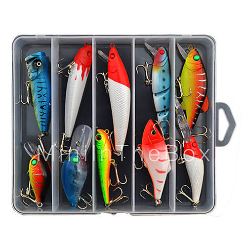 10 pcs Hard Bait / Lure kits / Fishing Lures Hard Bait / Lure Packs