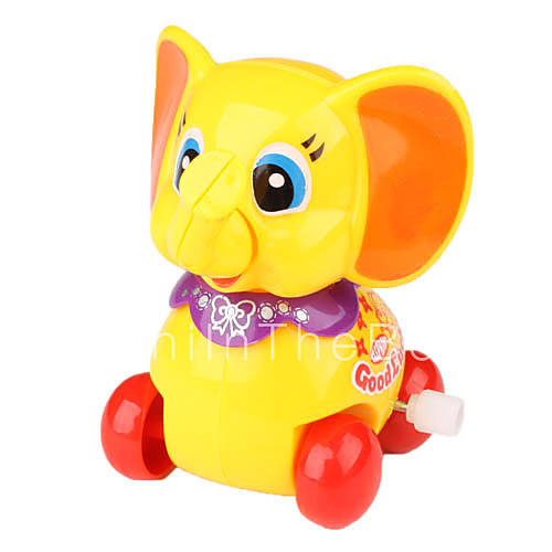 Educational Smiling Little Elephant Clockwork Toys For Kids (yellow 