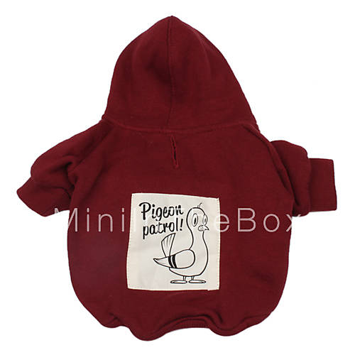 Dog Hoodie Red Dog Clothes Spring/Fall Animal 416776 2017 8.79