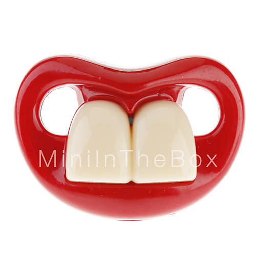 Joyful baby Two Front Teeth Baby Pacifier with Red Lips 569681 2016 2.99