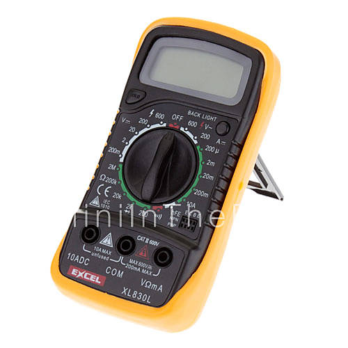 Excel XL830L Digital 3 1/2 LCD Voltmeter Ammeter Ohmmeter Multimeter