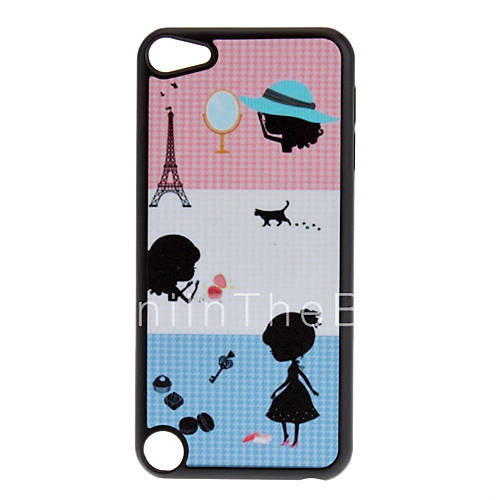 Shimmering Black Lovely Little Girl Pattern Hard Case for iPod touch 5 886950 2017 2.99