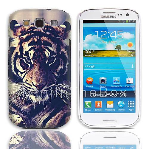 Tiger Eyeing Design Hard Case with 3Pack Screen Protectors for Samsung