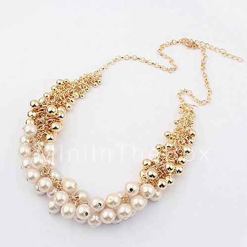 Elegant Pearl Statement Necklace 1592951 2017 8.99