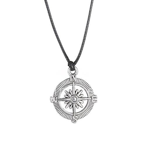 Fashion Stainless Steel Compass Pendant Necklace Jewelry Christmas