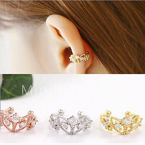 Earring Crown Ear Cuffs Jewelry Wedding / Party / Daily / Casual Alloy