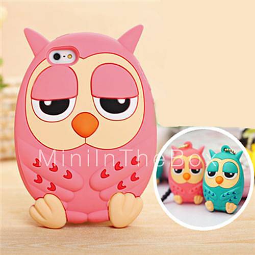 Cute Owl Silicone Soft Cases for iPhone 6/6S (Assorted Colors) 2536513