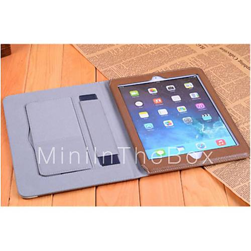 iPad Air 2 compatible Special Design Genuine Leather Smart Case Cover s ...