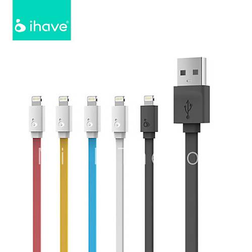 mfi ihave 8 pin lightning charge and sync data flat cable 5v 2 4a for iphone 5 8pin 90cm mfi ihave 8 pin lightning charge and sync data flat cable 5v 2 4a for iphone 5 8pin 90cm