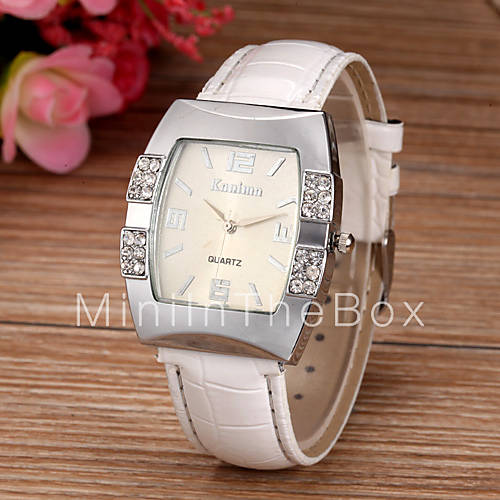 Women's Fashion Diamond Square Dial Quartz Wrist Watch(Assorted Colors) Cool Watches Unique