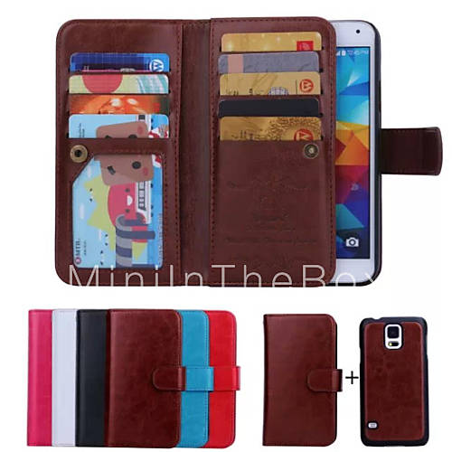 Detachable Wallet Full Body Leather Case with Card Slots For