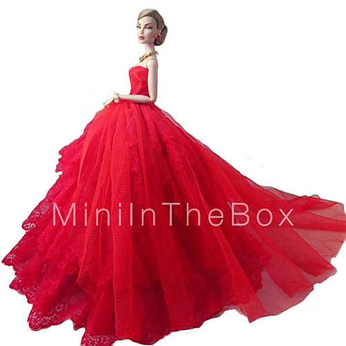 Party & Evening Dresses For Barbie Doll Red Dresses 2589850 2017 11.99